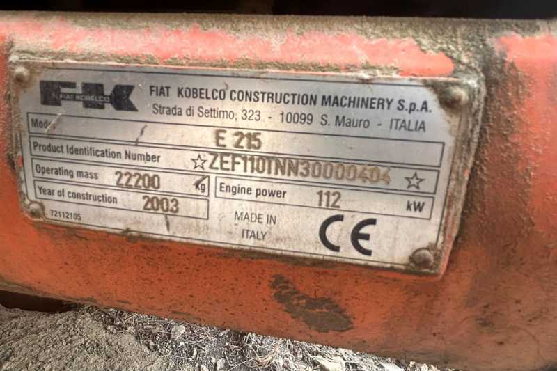 OmecoHub - Immagine FIAT KOBELCO E215